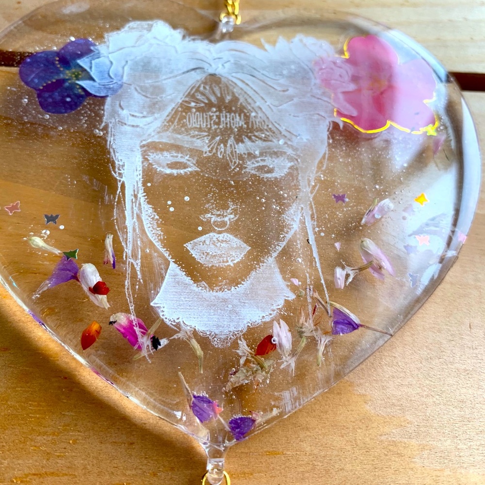 Flower girl floral wall hang hanging decor